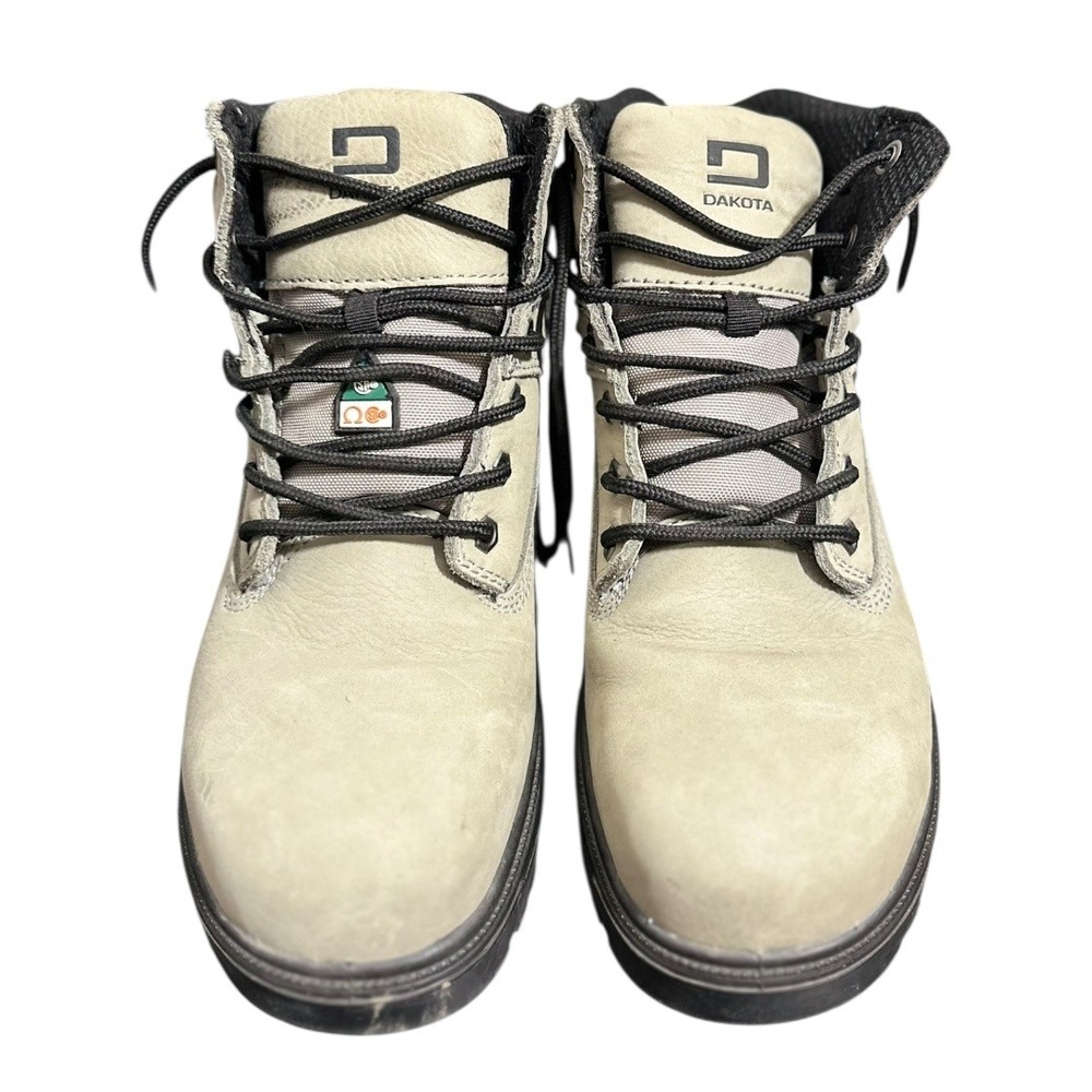 Dakota WorkPro Women's Ellie 6" Steel Toe & Plate Work Boot In Gary Leather SZ 9
